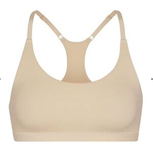 SKIMS FITS EVERYBODY RACERBACK SCOOP BRALETTE LARGE SAND NWT SOLD OUT